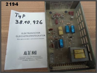 Gleichstromintegrator Gleichstromintegrator